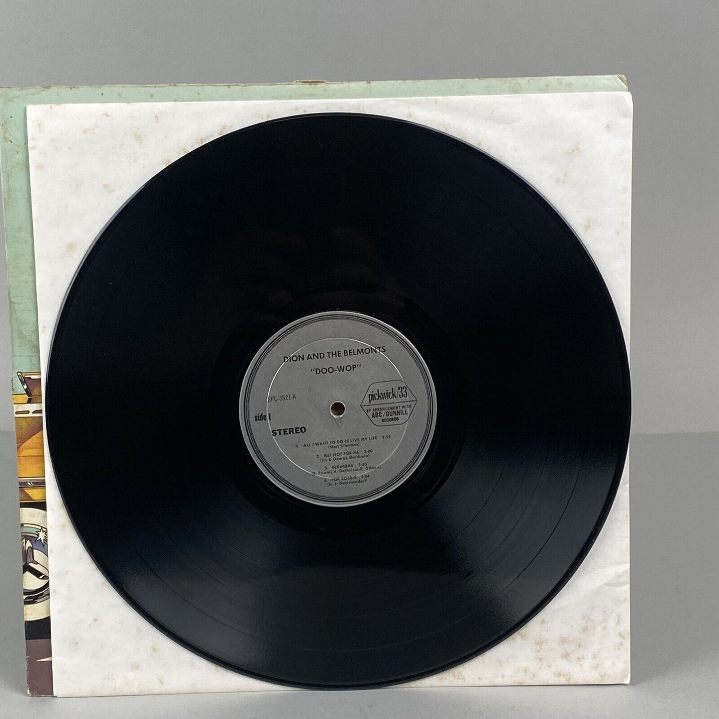 Dion and the Belmonts DOO-WOP Vinyl Record, ABC/Dunhill Records, SPC-3521
