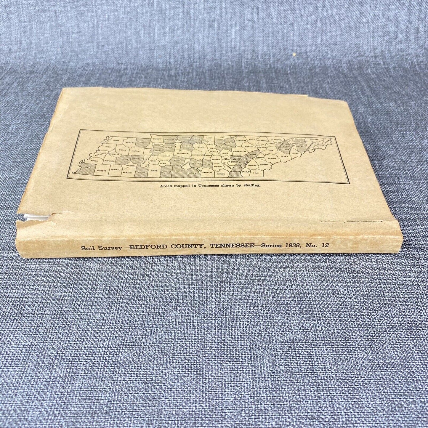 Bedford County Tennessee Soil Survey Series 1938, No. 12