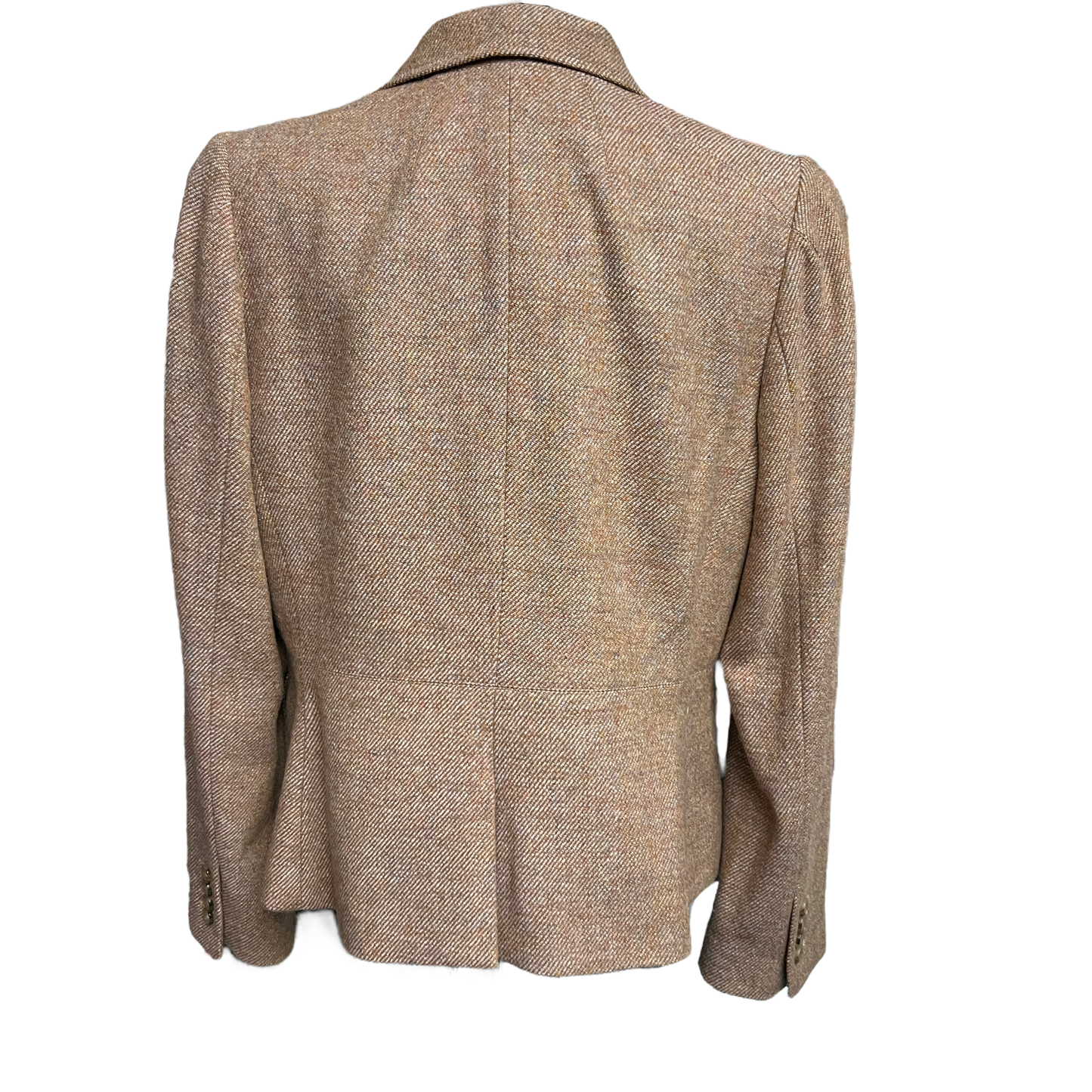 Talbots Petite Tan Colored Single Button Blazer Size 14p