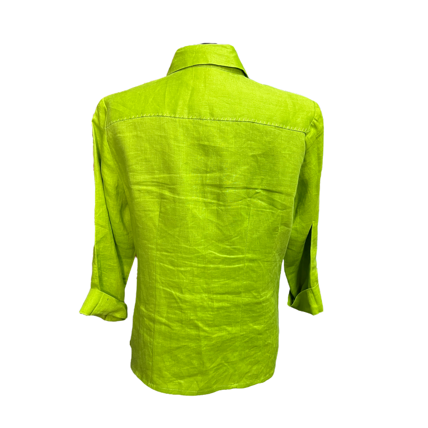 Richard Malcom Bright Lime Green Button Up Shirt Size Medium