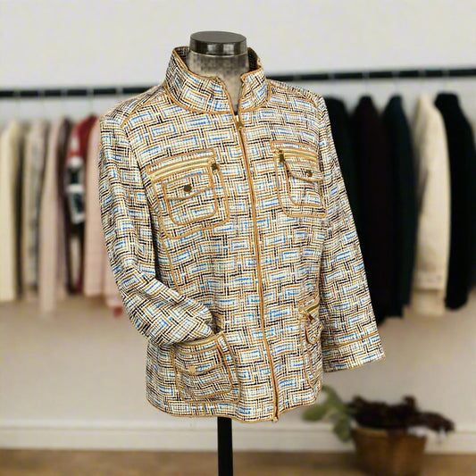 Per Se by Carlisle Blazer with Zipper Size 12