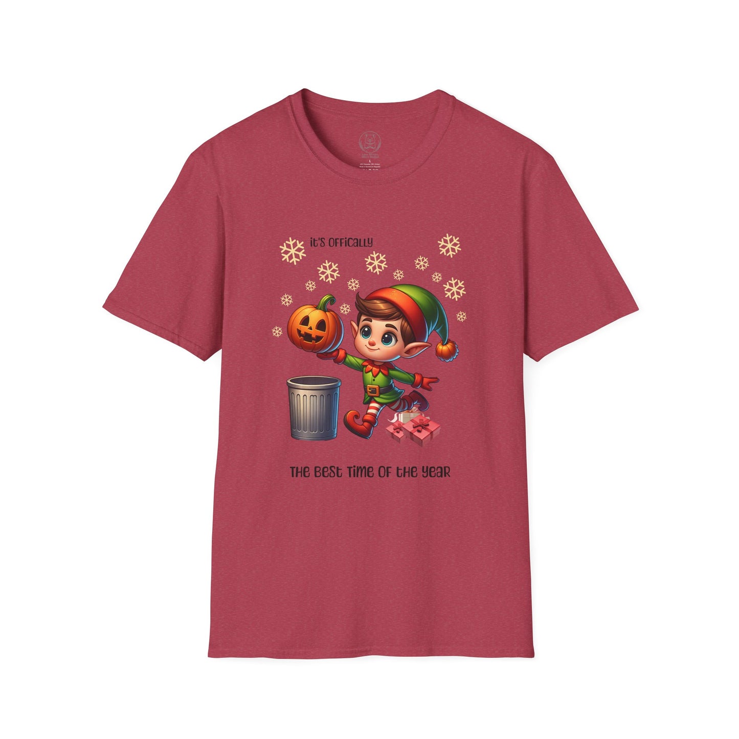 Festive Elf T-Shirt, Holiday Apparel, Christmas Gift, Fun Family Gatherings, Cozy Winter Wear, Jolly Occasion Tee