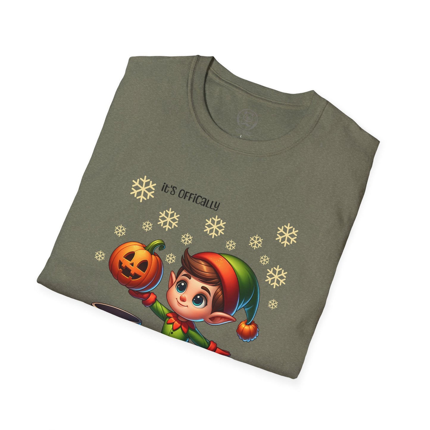 Festive Elf T-Shirt, Holiday Apparel, Christmas Gift, Fun Family Gatherings, Cozy Winter Wear, Jolly Occasion Tee