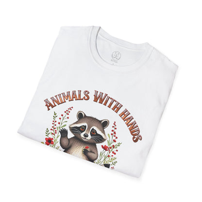 Funny Animal T-Shirt, Cute Raccoon Shirt, Gift for Animal Lovers, Nature Lover Tee, Lighthearted Casual Wear, Unisex Tee