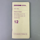 Norfolk Southern NS Piedmont Division Eastern Region Timetable #12, June 22 1992