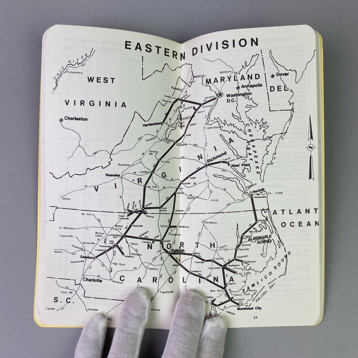 Norfolk Southern NS Easter Division Eastern Lines Timetable #5, April 1987