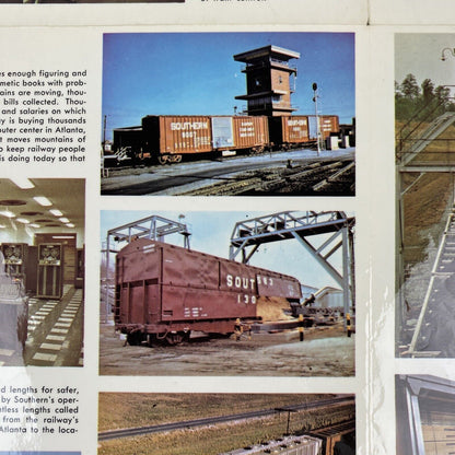 Southern Railway SOU Behind the Scenes with Modern Southern Poster 22"x 17"