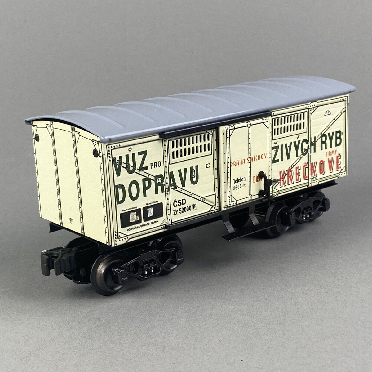 ETS O-gauge  - Model Railroad Refrigerator Car - Fish Transport