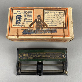 Lionel Prewar No. 81 Rheostat with Box