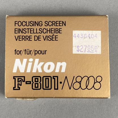 Nikon N8008/F-801 Focusing Screen New Old Stock