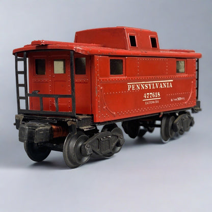 Lionel Postwar O-gauge 2472 Pennsylvania 477618 Caboose - Illuminated