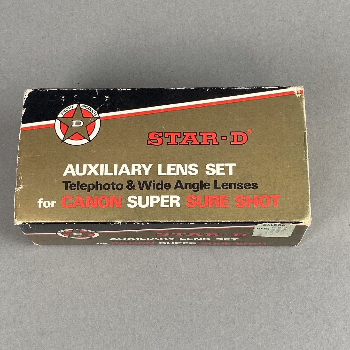 Star-D Auxiliary Lens Set Telephoto Wide Angle Lenses for Canon Super Sure Shot