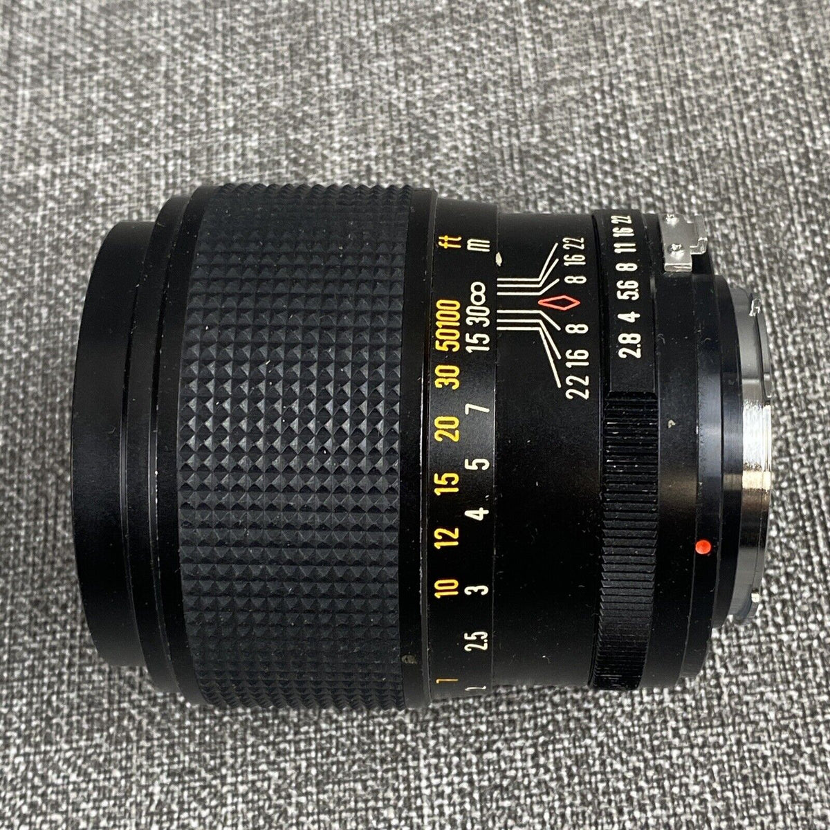 Kamero 135mm F2.8 manual focus lens for Minolta MD film camera mount - excellent