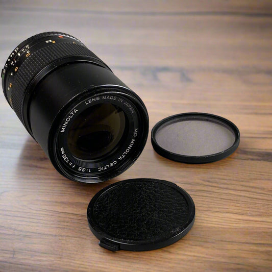 MINOLTA MD 135mm F3.5 Telephoto Camera Lens for Minolta SLR MD-mount cameras