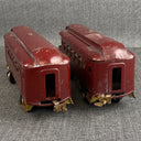 Lionel Prewar Standard Gauge Maroon #35 Pullman and #36 Observation Car