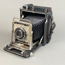 Vintage Graflex Crown Graphic 4X5 camera  with Graflex Optar 135mm f/4.7 lens