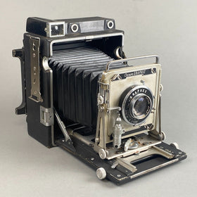 Vintage Graflex Crown Graphic 4X5 camera  with Graflex Optar 135mm f/4.7 lens