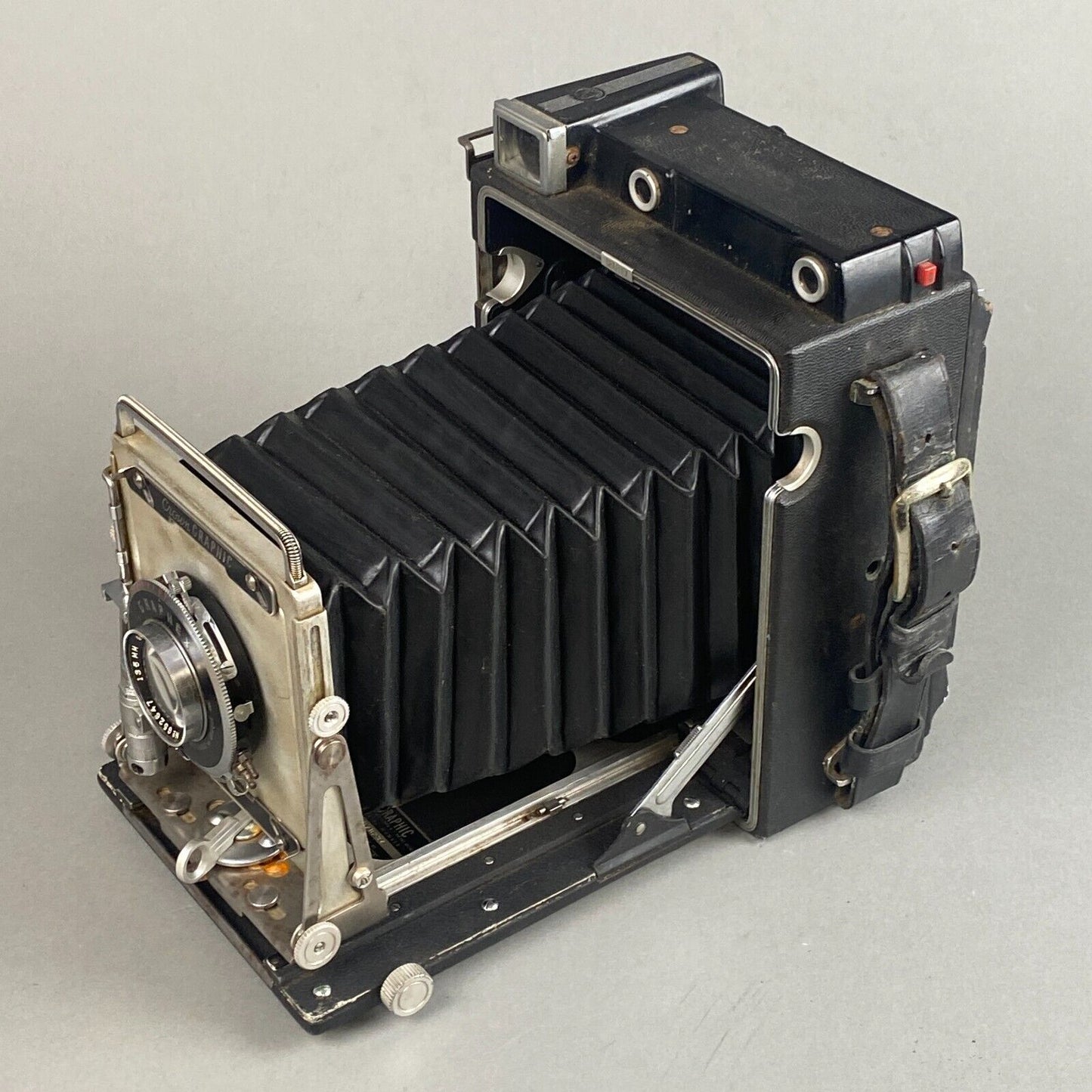 Vintage Graflex Crown Graphic 4X5 camera  with Graflex Optar 135mm f/4.7 lens