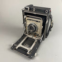 Vintage Graflex Crown Graphic 4X5 camera  with Graflex Optar 135mm f/4.7 lens