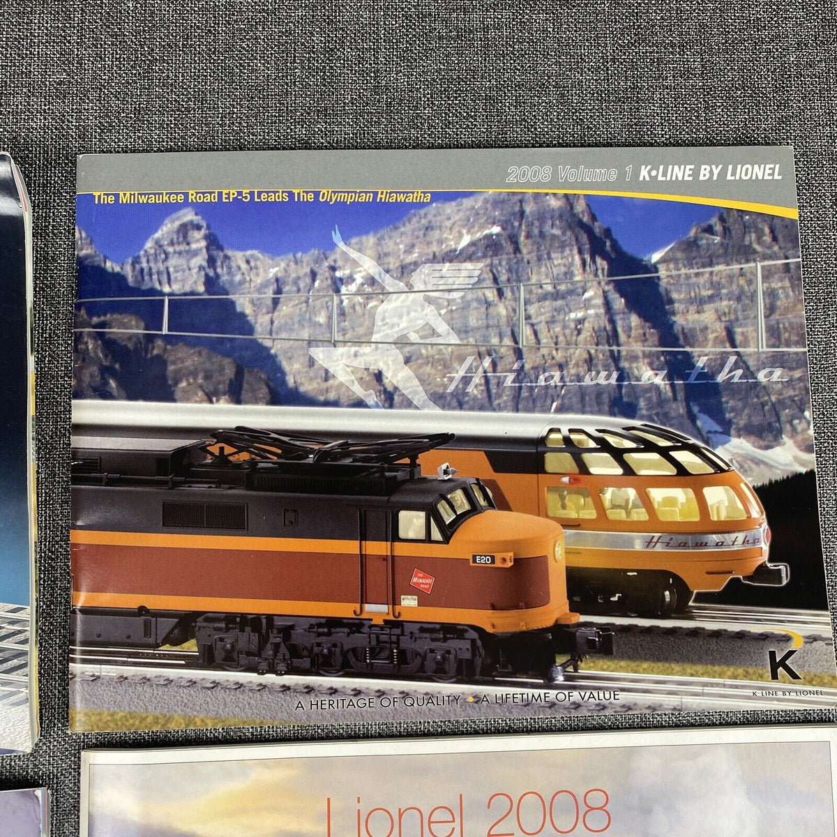 Lionel 2008 Model Train Catalog Volume 1 and 2 + K-line Catalog