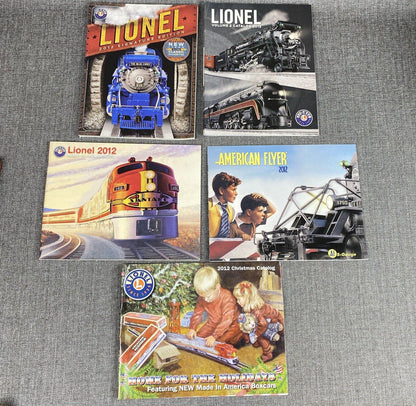 Lionel , American Flyer 2012 Model Trains Catalogs Lot of 5