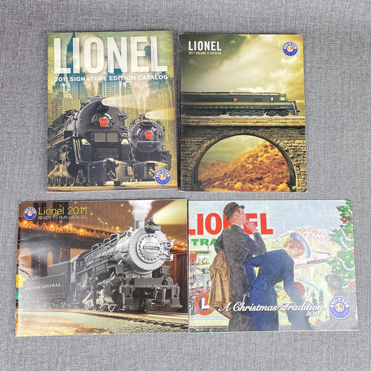 Lionel 2011 Catalogs Model Trains O-gauge lot of 4