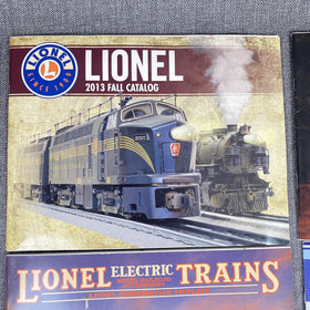 Lionel 2013 Catalogs Model Trains O-gauge Christmas Tinplate lot of 6