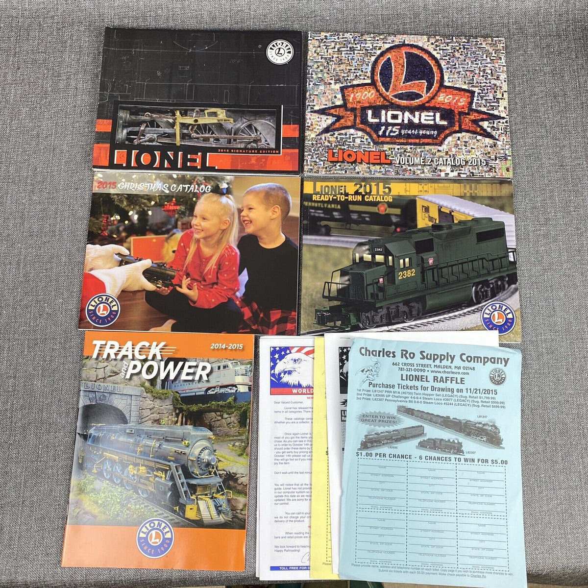 Lionel 2015 Catalogs Model Trains O-gauge lot of 6