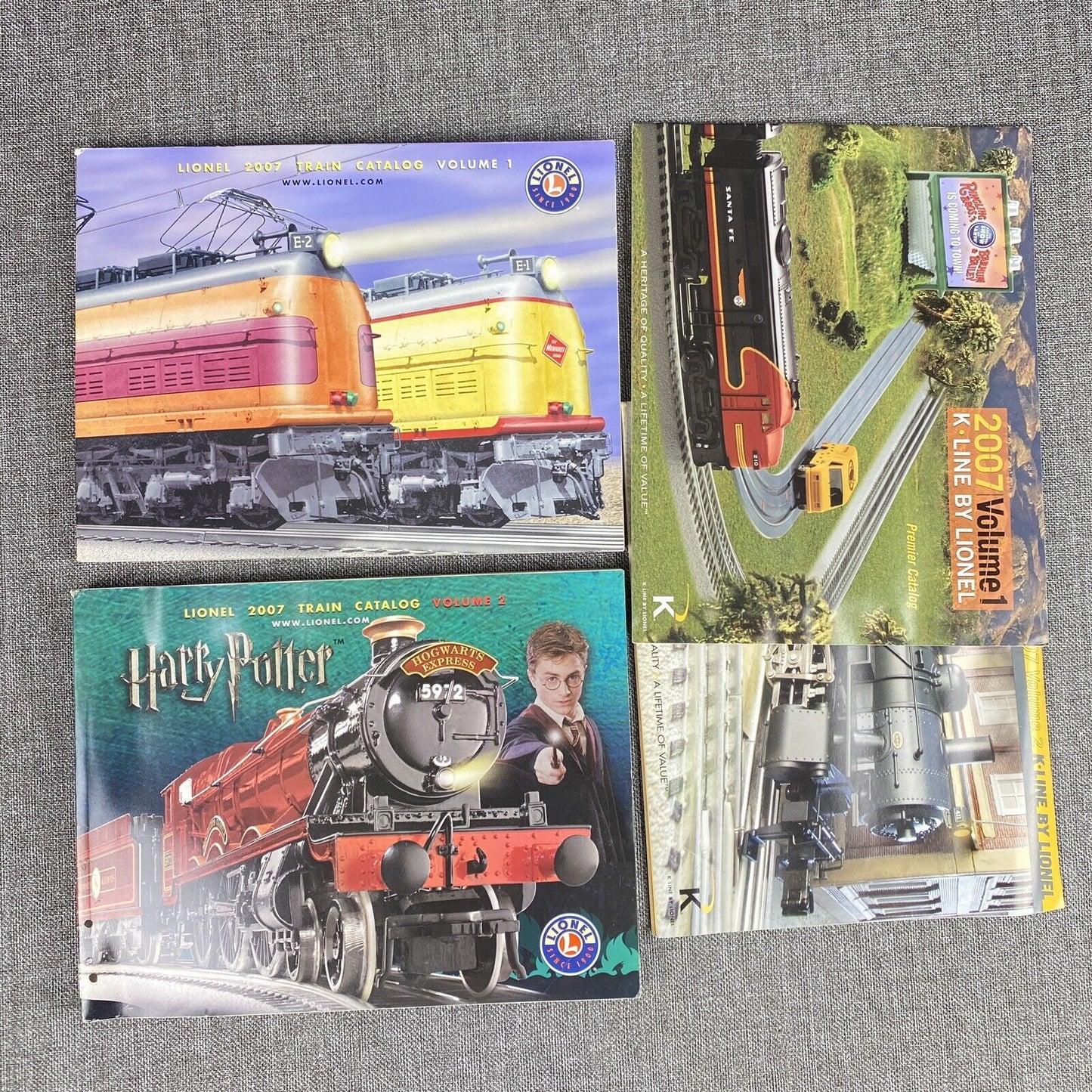 Lionel 2007 Catalogs Volume I and II Model Trains O-gauge lot of 4