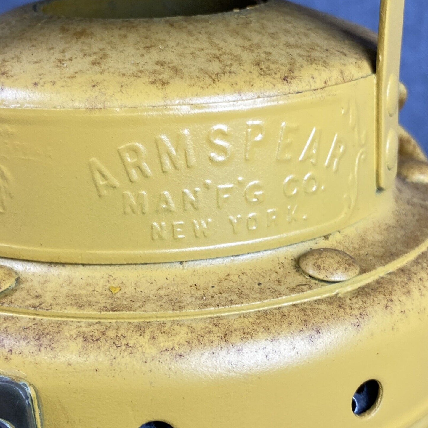 Armspear Manufacturing Co. Railroad Caboose Marker Lamp Train Lantern Yellow