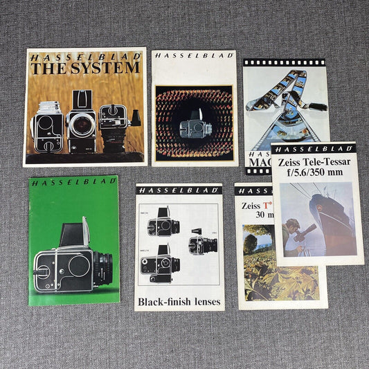 Vintage Hasselblad Medium Format Film Camera Catalogs Advertisement lot of 7