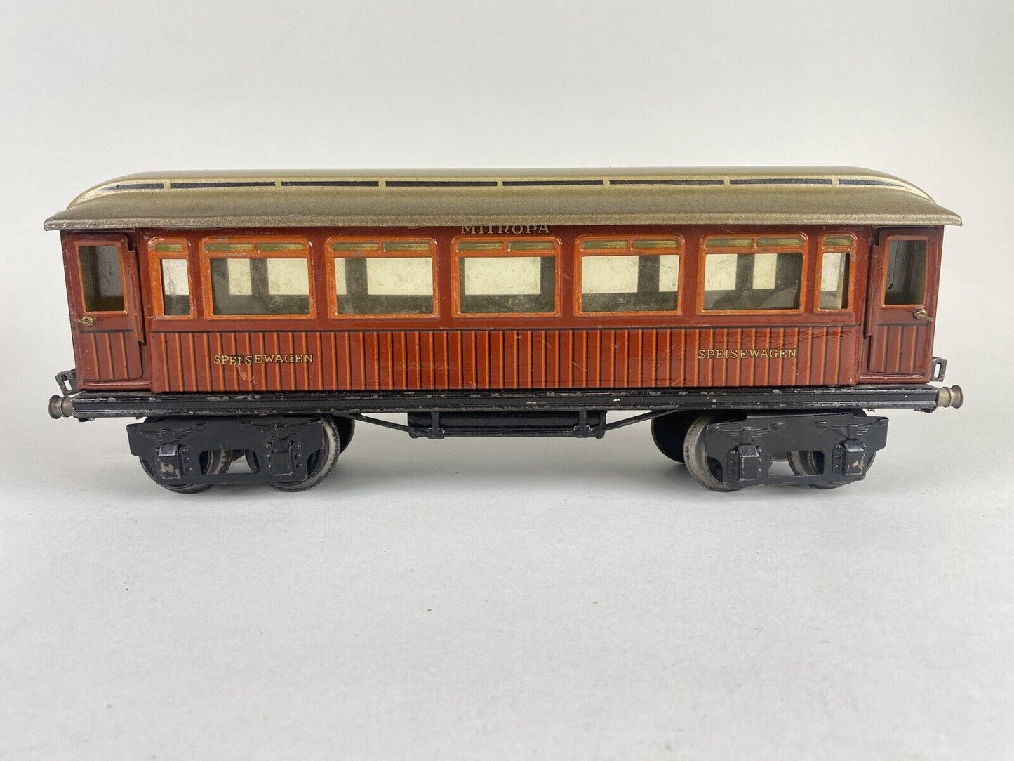 Vintage Marklin Gauge 1 Tinplate Lithographed Mitropa Sleeping and Dining Car