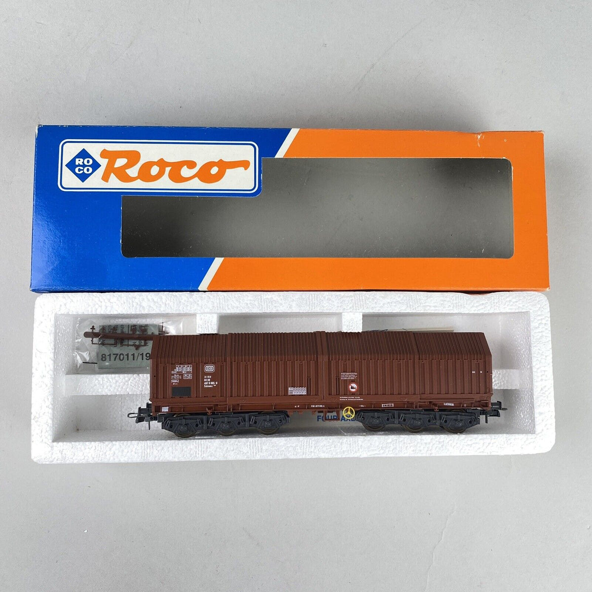 Roco HO Scale DB German Federal Railway Freight Cars LOT OF 4 Orig Boxes EX