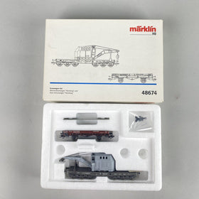 Marklin HO scale Nr. 48674  Crane Car Set of DRG German State Railway LN