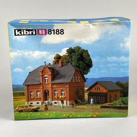Vintage Kibri HO scale 8188 Brick House with Side Building Model Trains Accessor