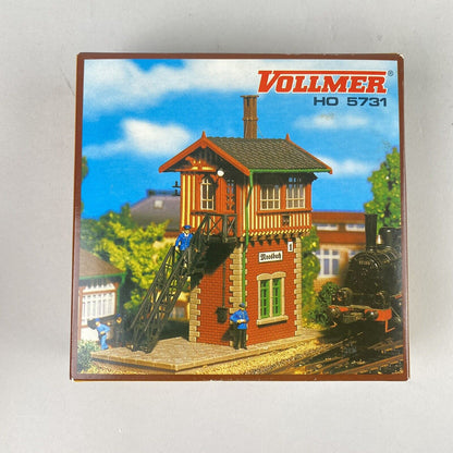 Vollmer HO 5612 Workshop, 5520 Storage Tank, 5731 Signal Box, 5747 Crane