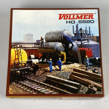 Vollmer HO 5612 Workshop, 5520 Storage Tank, 5731 Signal Box, 5747 Crane