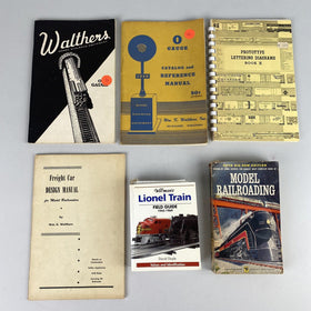 Lionel Trains O gauge Guide , lettering diagram, Catalog, Design Manual books