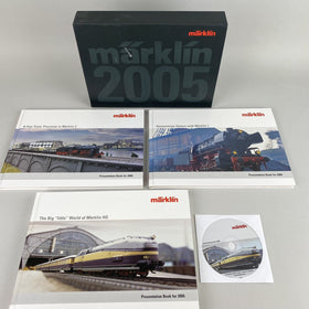 Marklin  Trains - Gauge 1 , HO, Z scale 2005 Presentation Book - English 3 books