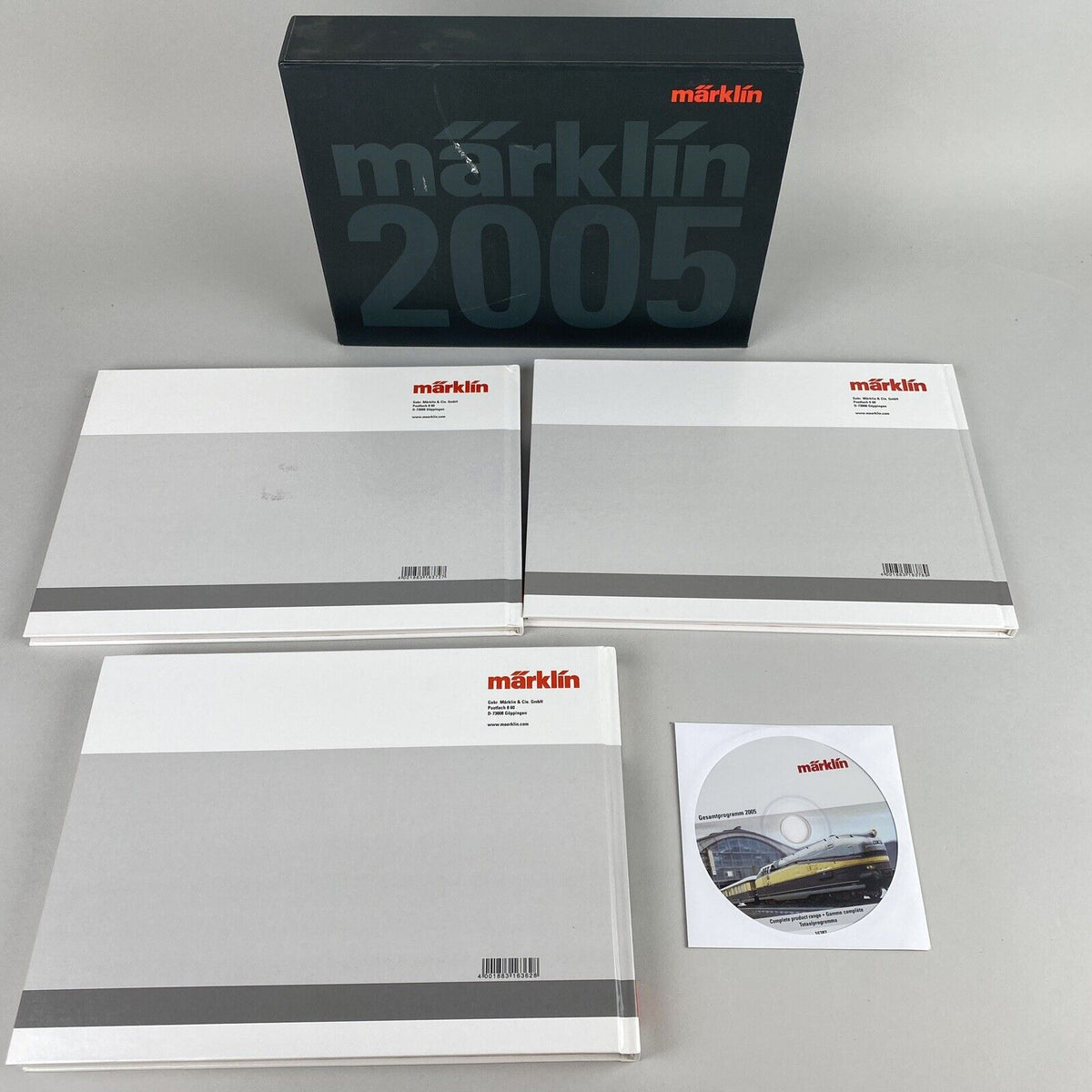 Marklin  Trains - Gauge 1 , HO, Z scale 2005 Presentation Book - English 3 books