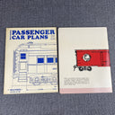 Walthers Passenger Car Plans softcover book 1973 + Freight Car Lettering Book