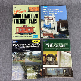 From Model Railroader Magazine How to build Variety of Books lot of 4