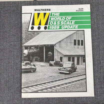 Vintage Walthers O-scale Model Railroad Catalogs Lot of 3, 1972, 1978, 1989