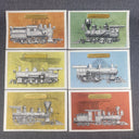 8 Prints 8"x12" of early American Steam Locomotives,  K-27 etc. 1971 by E.C. Co