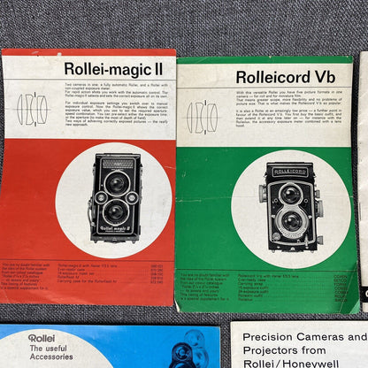 Rollei Rolleiflex Twin Reflex Medium Format Camera Guides, Promotional Ephemera