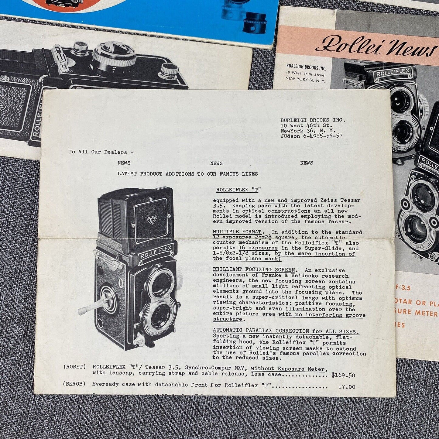 Rollei Rolleiflex Twin Reflex Medium Format Camera Guides, Promotional Ephemera