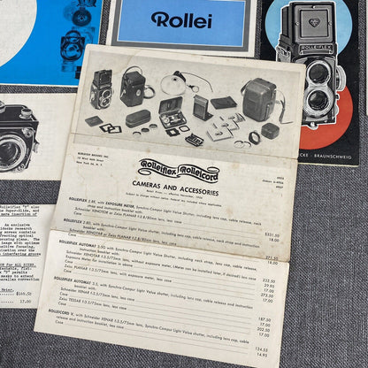 Rollei Rolleiflex Twin Reflex Medium Format Camera Guides, Promotional Ephemera