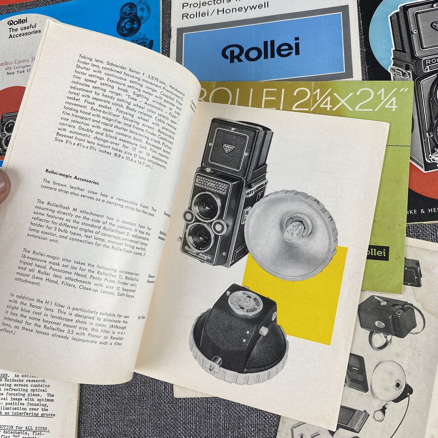 Rollei Rolleiflex Twin Reflex Medium Format Camera Guides, Promotional Ephemera