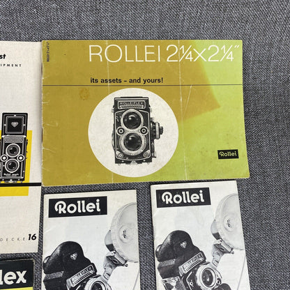 Rollei Rolleiflex Twin Reflex Medium Format Camera Guides, Promotional Ephemera