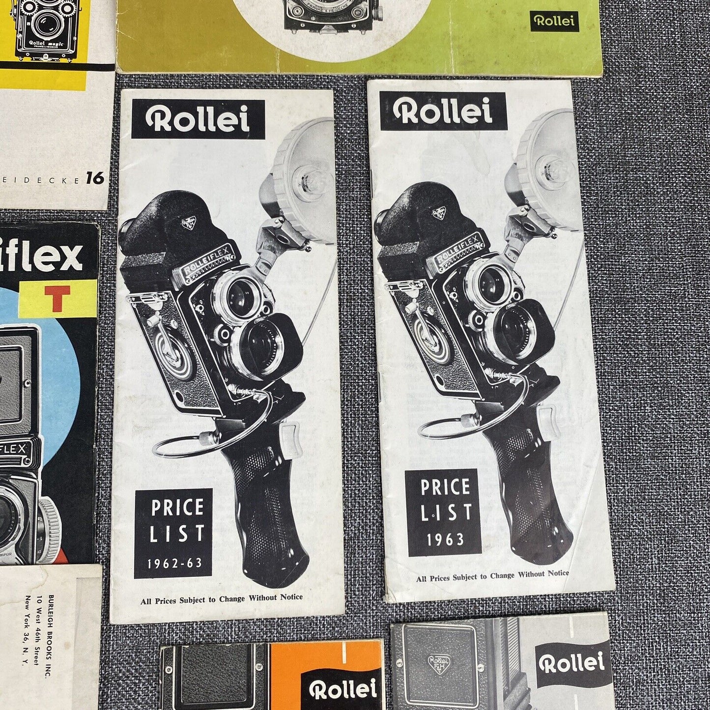 Rollei Rolleiflex Twin Reflex Medium Format Camera Guides, Promotional Ephemera